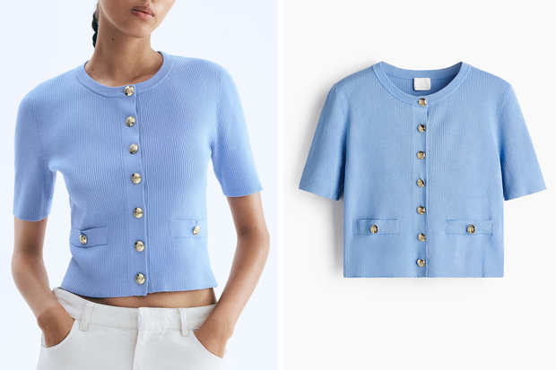 Dzianinowa bluzka w stylu "preppy" z H&M za 99,99 złotych