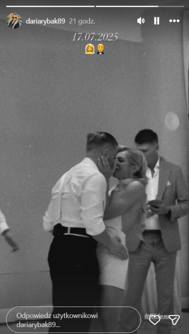 Daria i Filip z "Love is Blind" na weselu. Prywatne nagranie