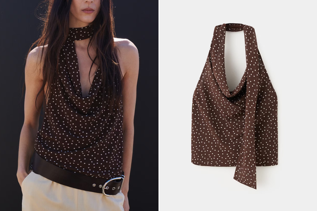Modny top "tiny polka dots" na lato z Mango za 139,99  złotych