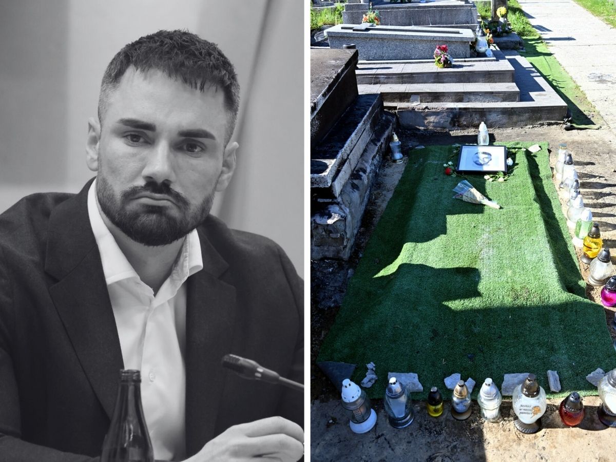 Partnerka Łukasza Litewki zabrała głos po pożarze grobu. "To, co się wydarzyło, było dodatkowym bólem" fot. Łukasz Kalinowski/EastNews; Beata Zawrzel/REPORTER