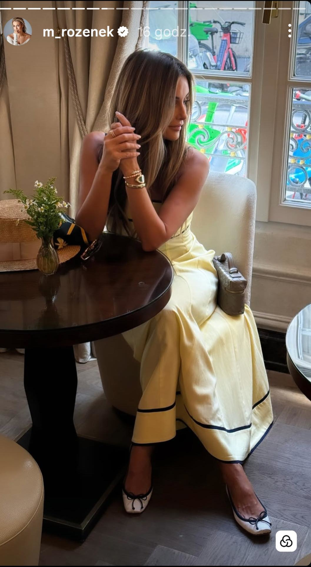 Małgorzata Roznek-Majdan w modnej sukience w stylu "old money holiday" w Paryżu