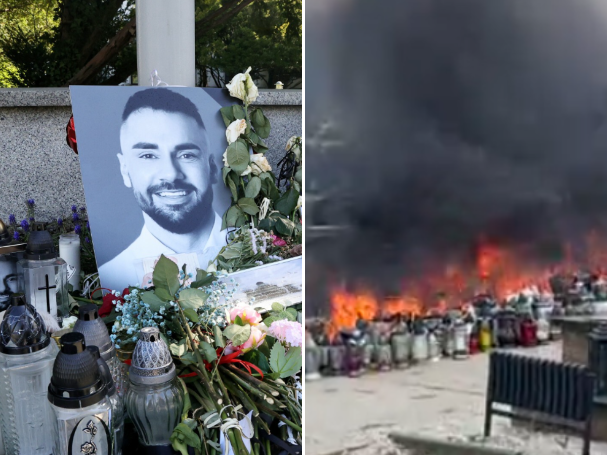 Spłonął grób Łukasza Litewki w Sosnowcu. Ujawniono już możliwą przyczynę pożaru