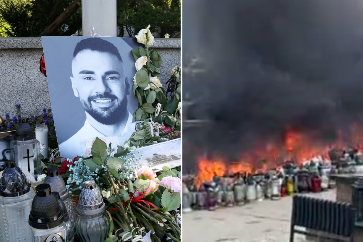 Spłonął grób Łukasza Litewki w Sosnowcu. Ujawniono już możliwą przyczynę pożaru