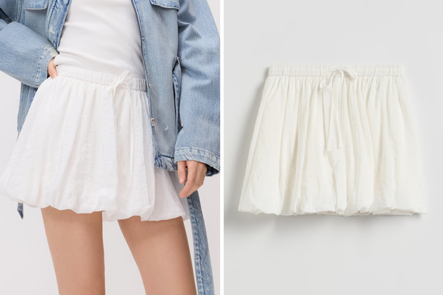 Modne "fared skirt-pants" w stylu Izabeli Macudzińskiej z Reserved za 109,99 złotych