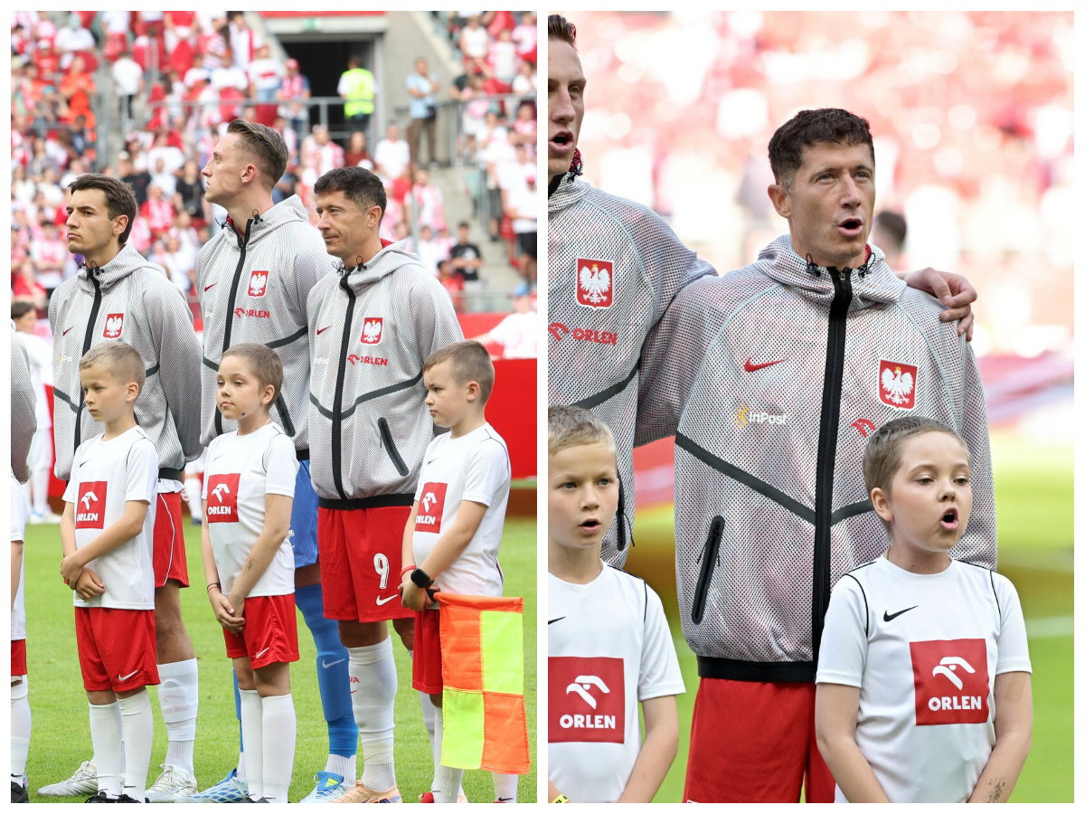 Piękne sceny przed meczem. Maja z Cancer Fighters weszła z Lewandowskim