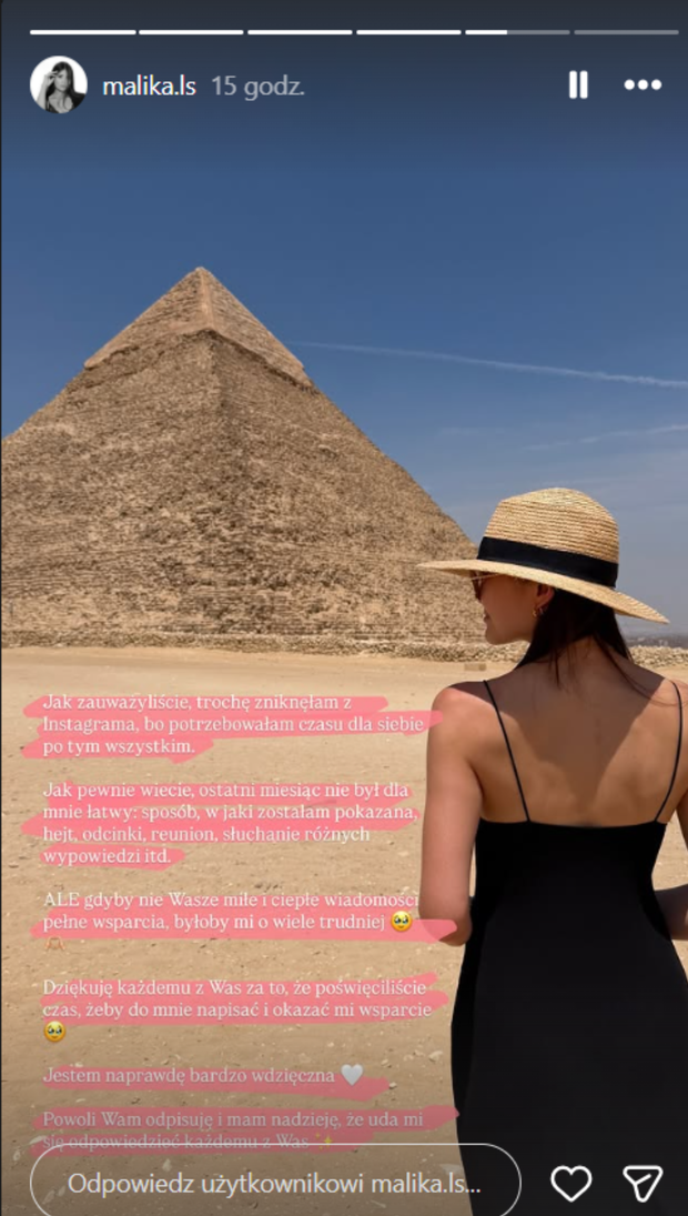 Malika z "Love is Blind" o zniknięciu z mediów społecznościowych