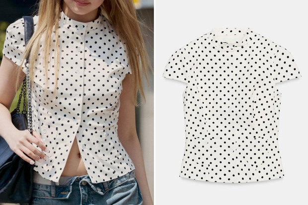 Modny top "tiny polka dots" na lato z Zary za 109 złotych