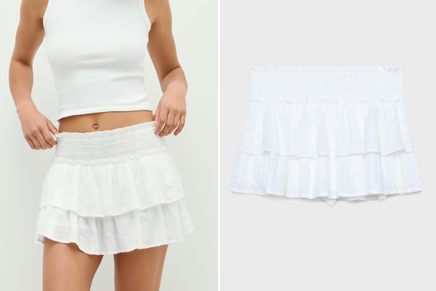 Modne "fared skirt-pants" w stylu Izabeli Macudzińskiej ze Stradivariusa za 99,90 złotych