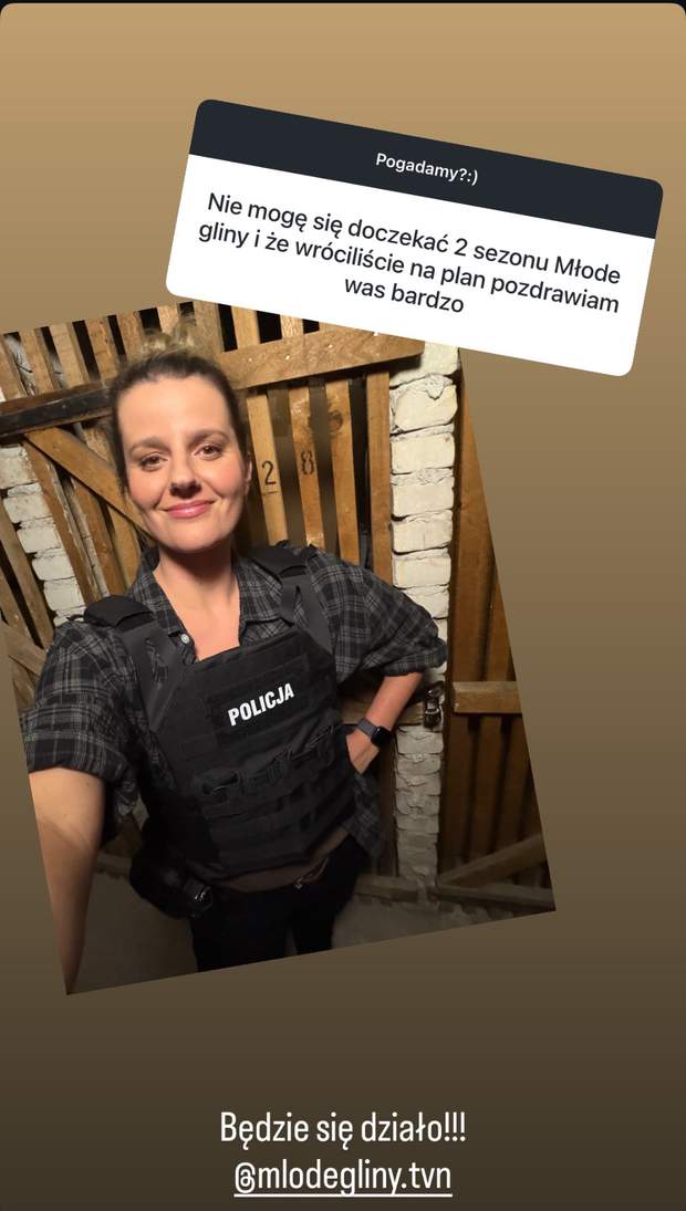 Zofia Zbrowoska-Wrona i nowym sezonie serialu "Młode gliny"