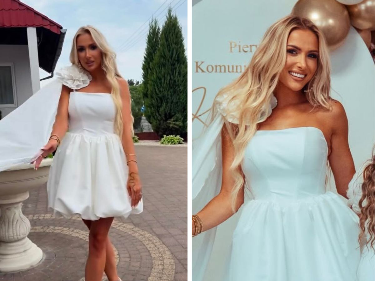 Eliza Trybała pochwaliła się swoją kreacją na komunię córki. W komentarzach poruszenie