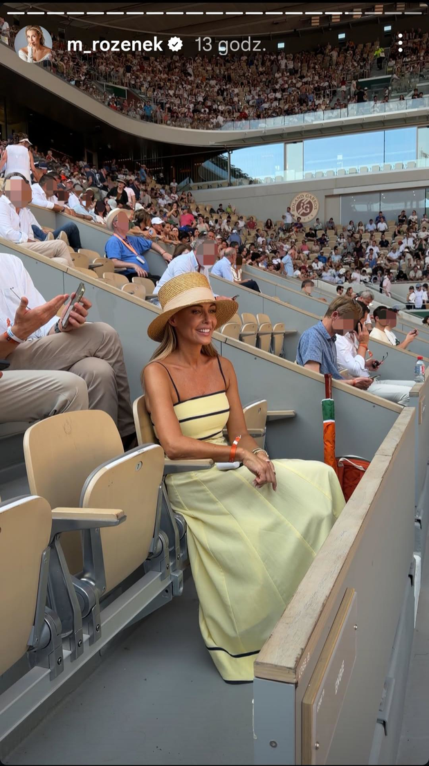 Małgorzata Roznek-Majdan w modnej sukience w stylu "old money holiday