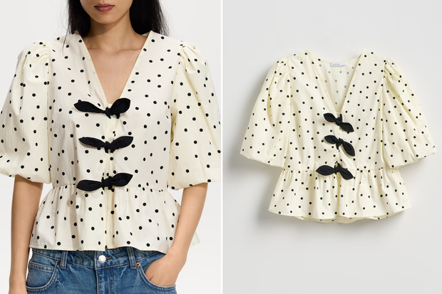 Modny top "tiny polka dots" na lato z Reserved za 99,99  złotych