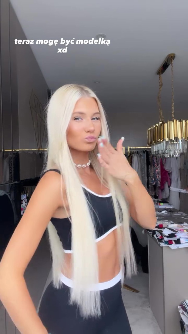 Eliza Macudzińska w doczepianych włosach
