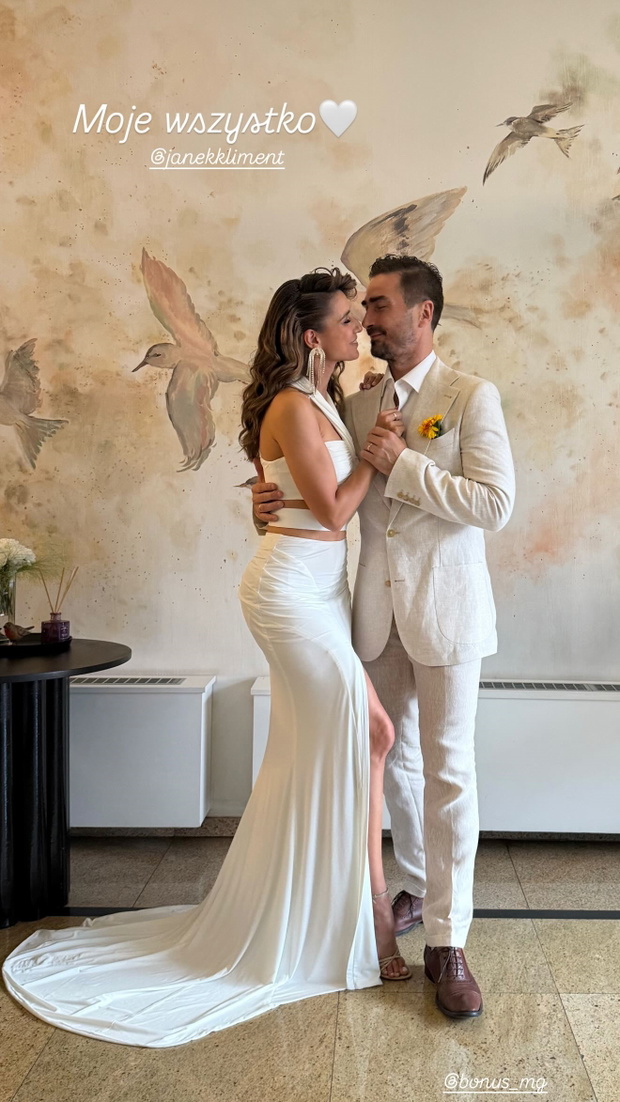 Lenka i Jan Klimentowie świętują 10-lecie ślubu.