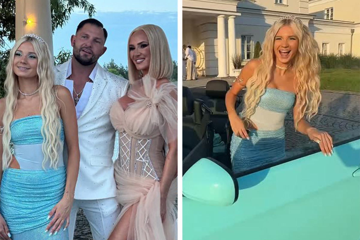 18. urodziny córki Macudzińskiej jak z filmu: pałac, tłum gości i turkusowe BMW