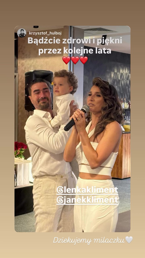 Lenka i Jan Klimentowie świętują 10-lecie ślubu.