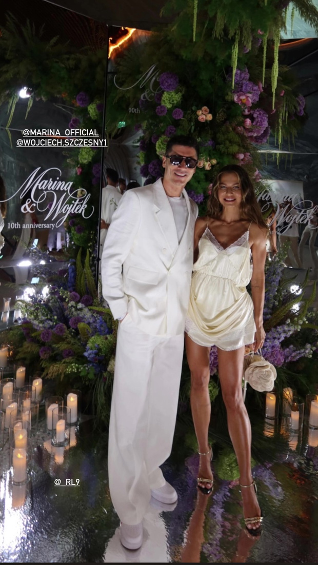 10-lecie ślubu Mariny i Wojtka Szczęsnego: Robert Lewandowski i Anna Lewandowska
