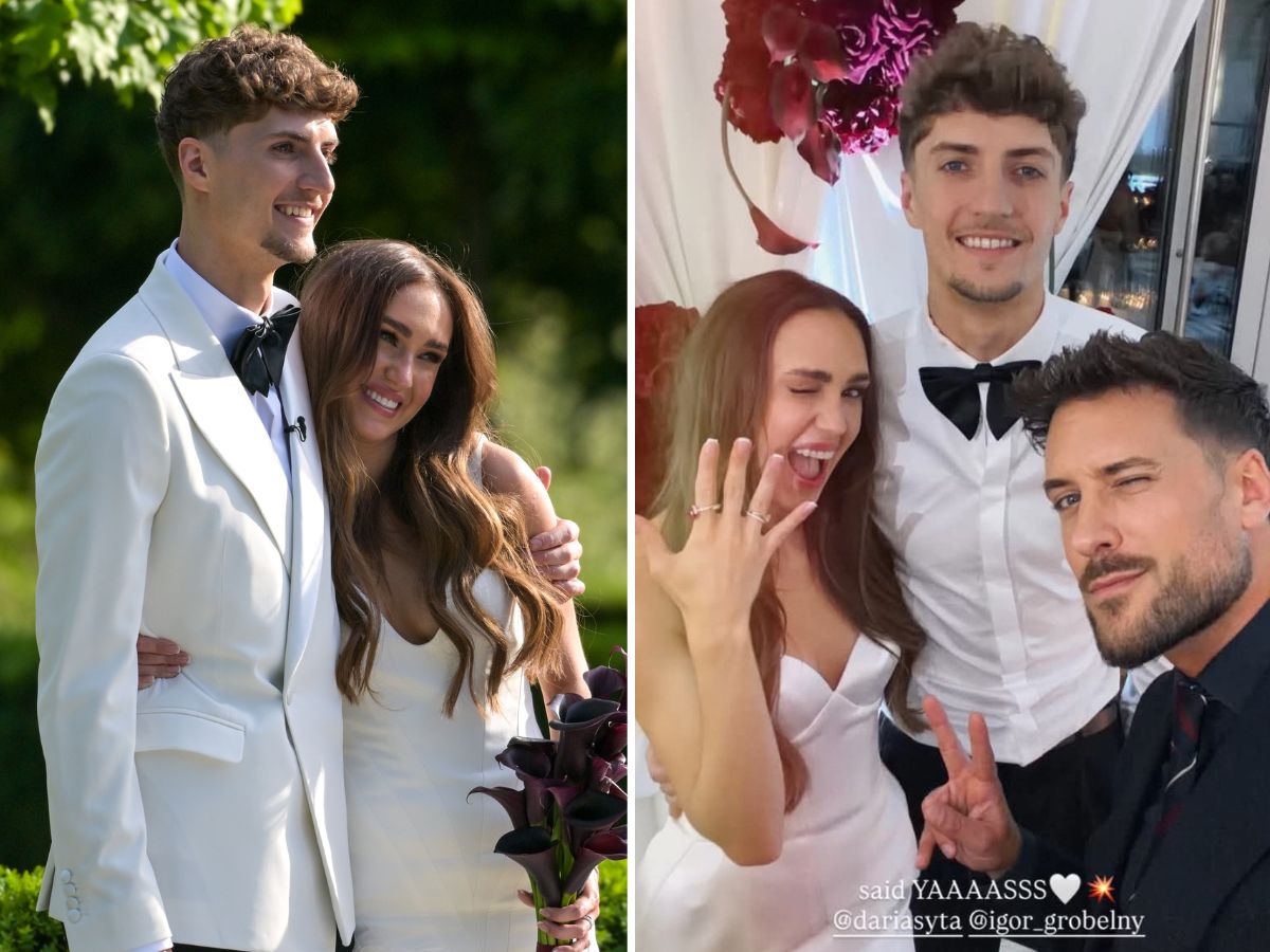Daria Syta miała aż trzy suknie ślubne. Na wesele wybrała ultrakrótką mini