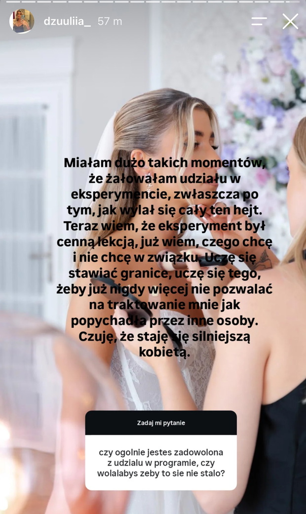 Julia z "Love is Blind: Polska" w bolesnym wyznaniu