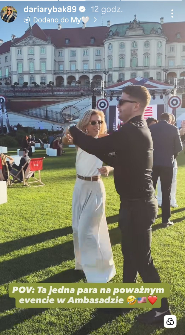 Eleganccy Daria i Filip z "Love is Blind: Polska" wirują w tańcu na 250-leciu USA