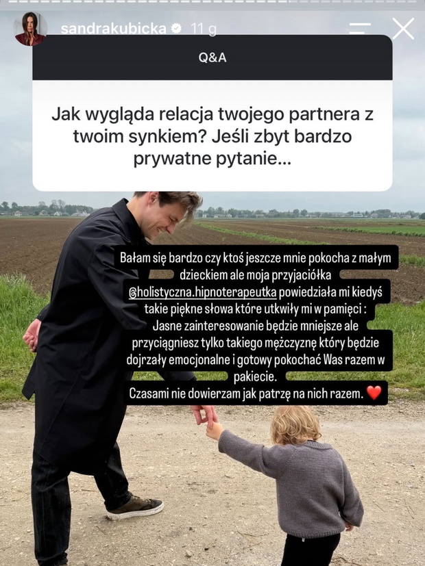 Tak nowy partner Kubickiej dogaduje się z jej synem