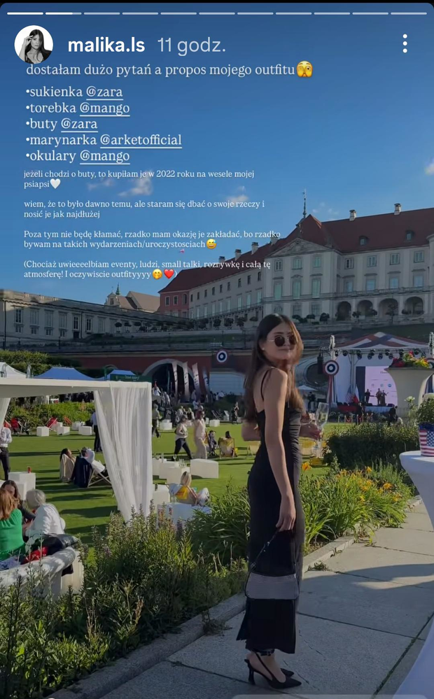 Malika z "Love is Blind: Polska" w modnej sukience w stylu "old money"
