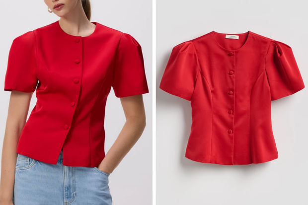 Modna bluzka typu "Jaquette" w stylu Izabeli Janachowskiej z Reserved za 89,99 złotych