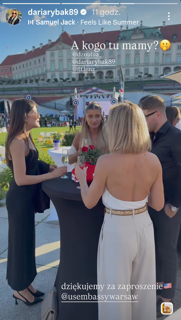 Gwiazdy "Love is Blind: Polska" na uroczystości 250-lecia USA