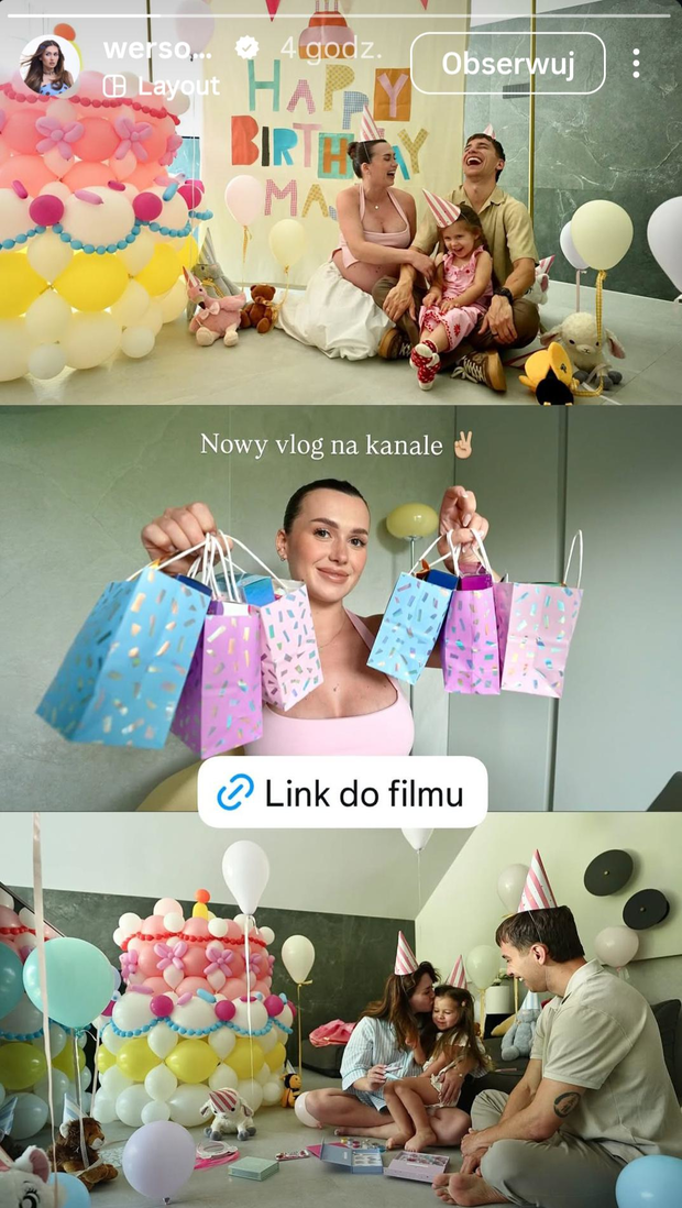 Tak Wersow i Friz świętują 3. urodziny córki. Impreza w iście księżniczkowym stylu