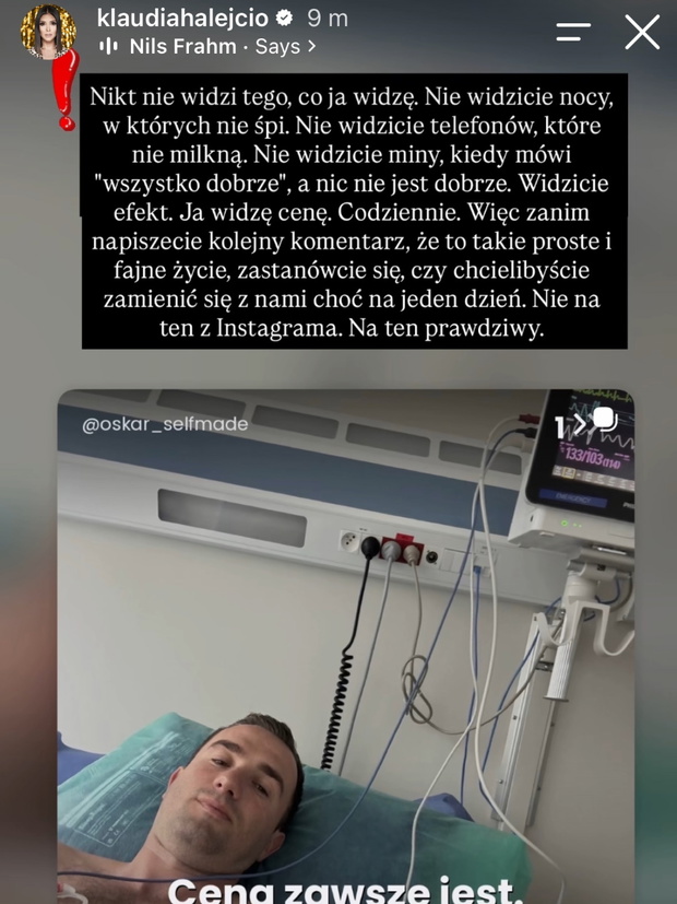 Klaudia Halejcio zabrała głos po hospitalizacji męża. Poruszające słowa