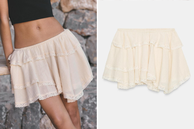 Modna spódnica typu "Frills" w stylu Maliki z "Love is Blind: Polska" z Zary za 129 złotych