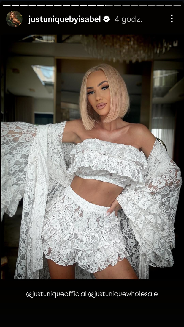 Izabela Macudzińka w modnych "lace shorts" na lato