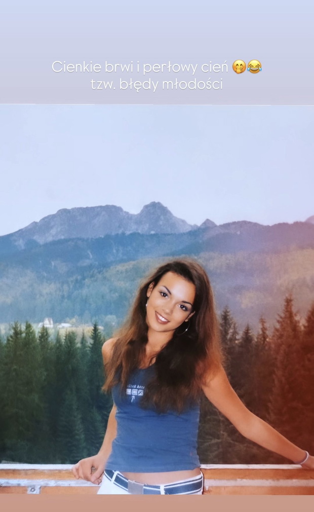Paulina Krupińska jako nastolatka fot. Instagram @pkrupinska
