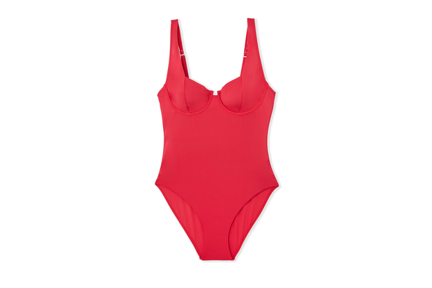 Modny kostium kąpielowy typu ''Baywatch'' w stylu Anny Lewandowskiej z Etam za 229,90 złotych