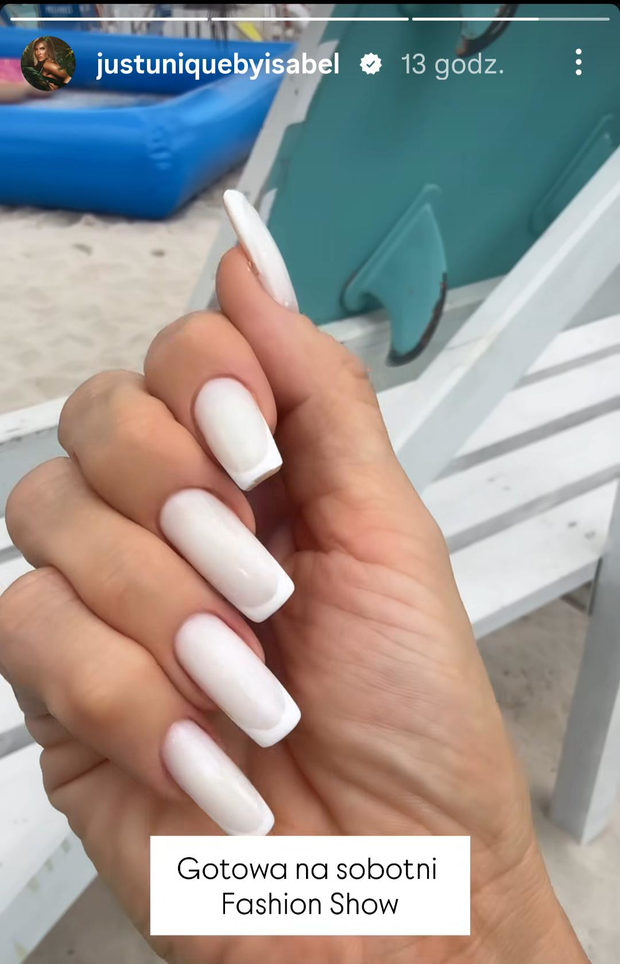 Izabela Macudzińska już lansuje modny manicure w stylu ''Old Money French Tip''