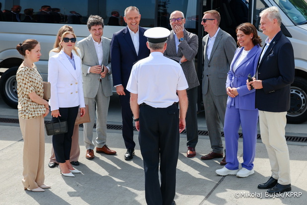 Marta Nawrocka zadała szyku w Juracie. Tak wyglądała