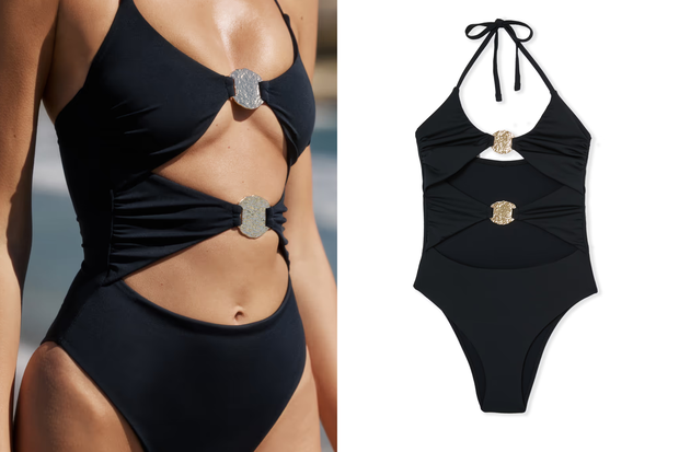 Modny kostium kąpielowy typu ''Cut-Out Rings'' w stylu Anny Lewandowskiej z Etam za 289 złotych