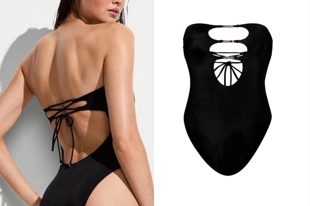 Modny kostium kąpielowy typu ''Cut-Out Rings'' w stylu Anny Lewandowskiej z Victoria's Secret za 550 złotych