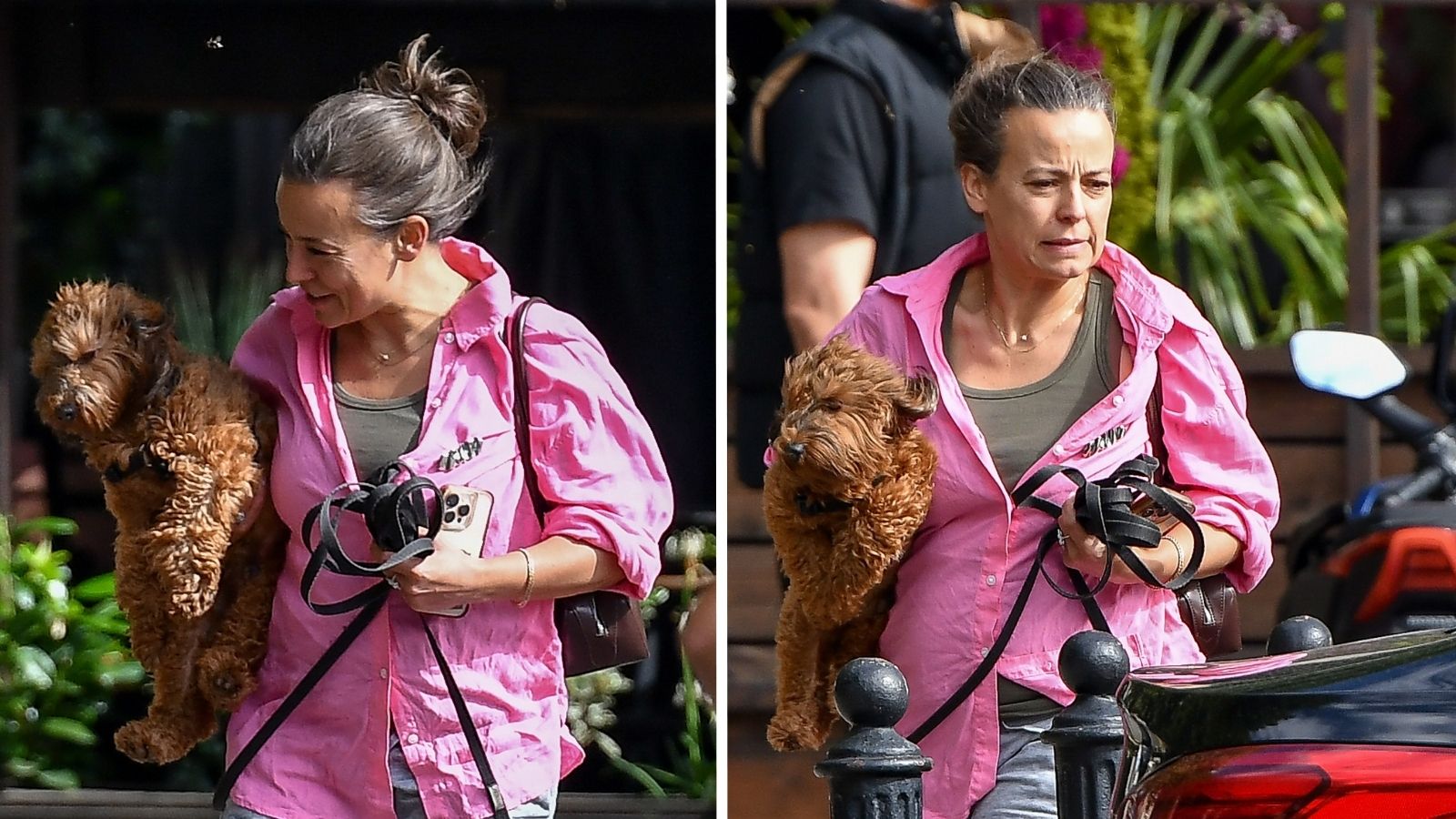 Naturalna Anna Mucha na najnowszych zdjęciach paparazzi. Pokazała się w mikro shortach i modnych klapkach na lato