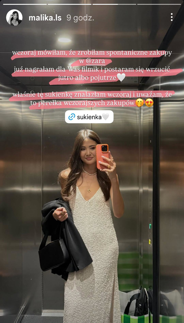 Malika z ''Love is Blind: Polska'' w modnej sukience ''crystal shine'' na lato