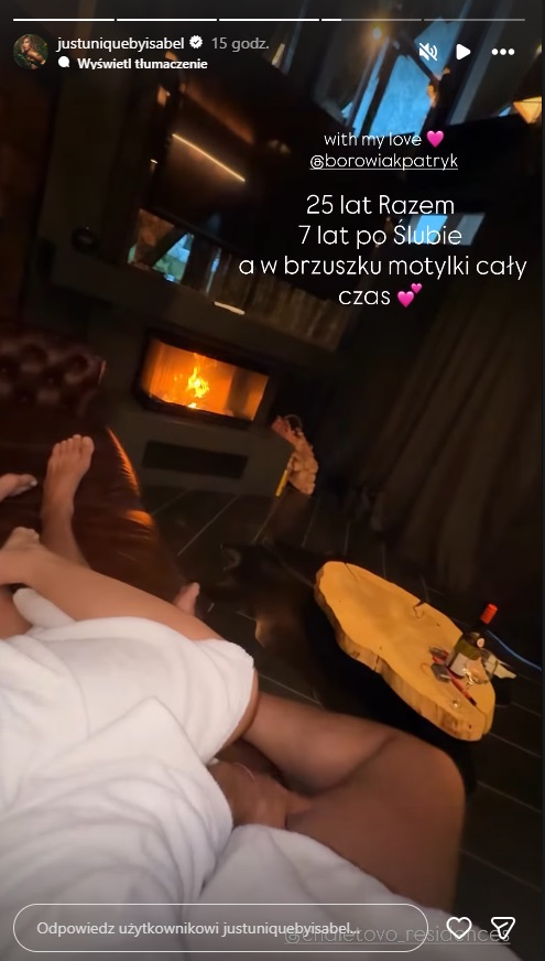 Iza Macudzińska z mężem