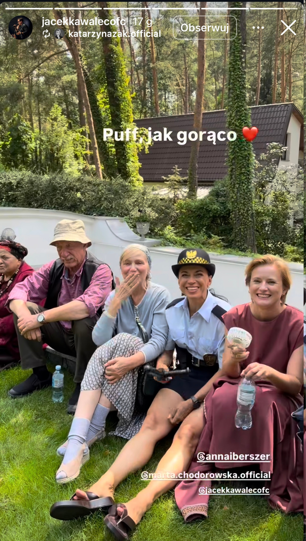 Aktorzy na planie nowego