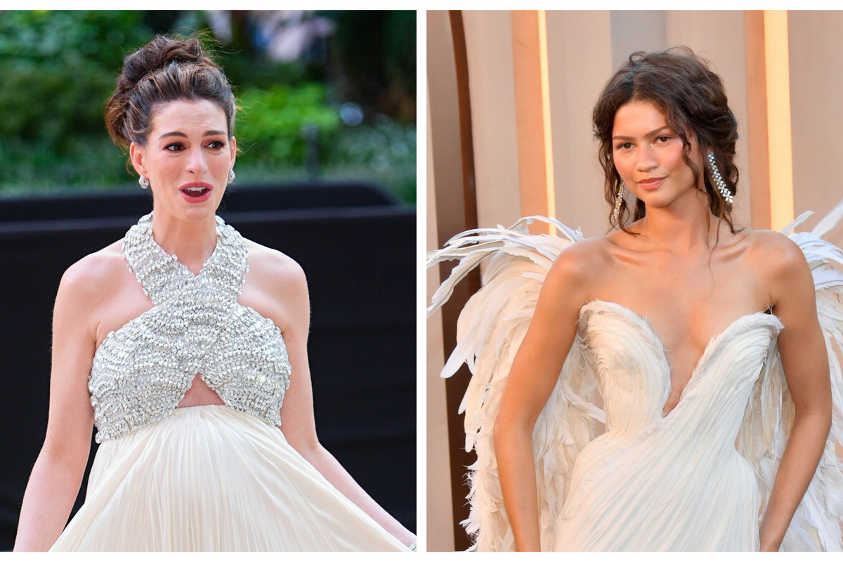 Ciężarna Anne Hathaway i Zendaya skradły show na premierze "Odysei"