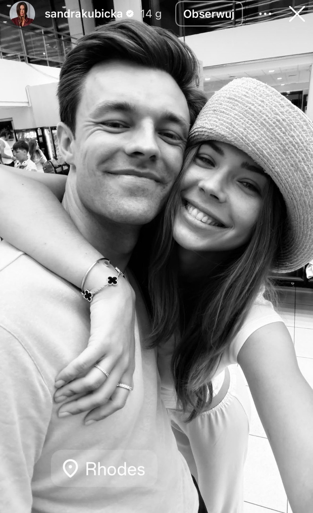 Sandra Kubicka z ukochanym