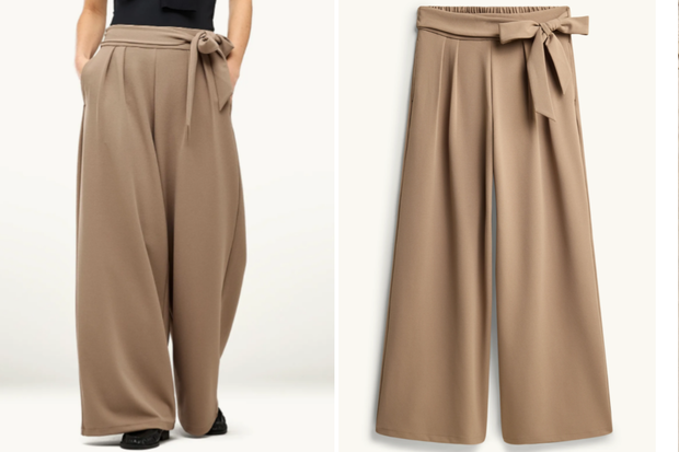 Modne spodnie ''Pleated Wide-Leg'' w stylu Małgorzaty Rozenek-Majdan z C&A za 79,99 złotych
