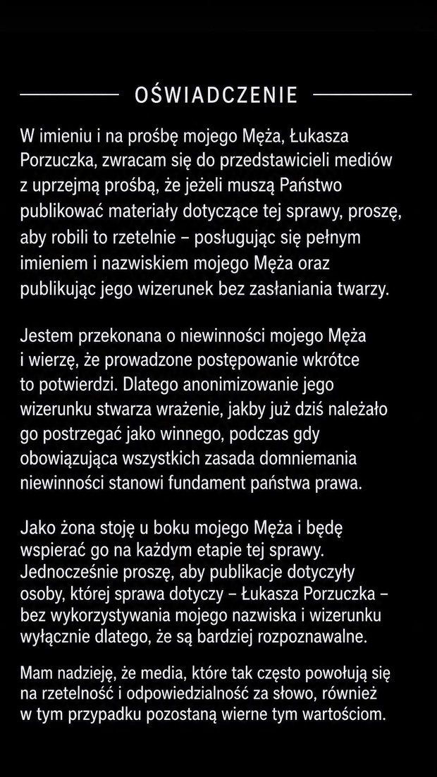 Sylwia Peretti opublikowała oświadczenie