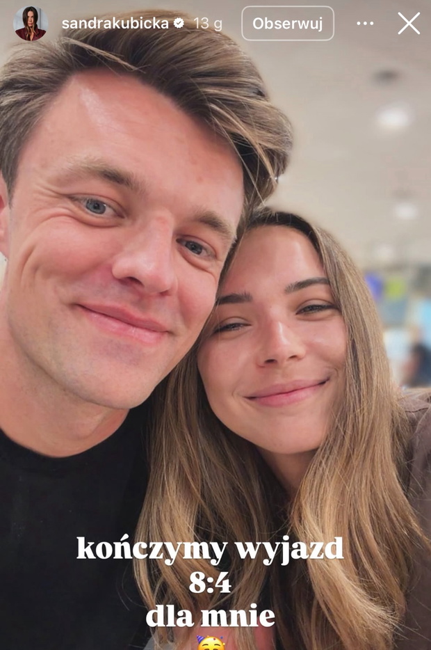 Sandra Kubicka z ukochanym