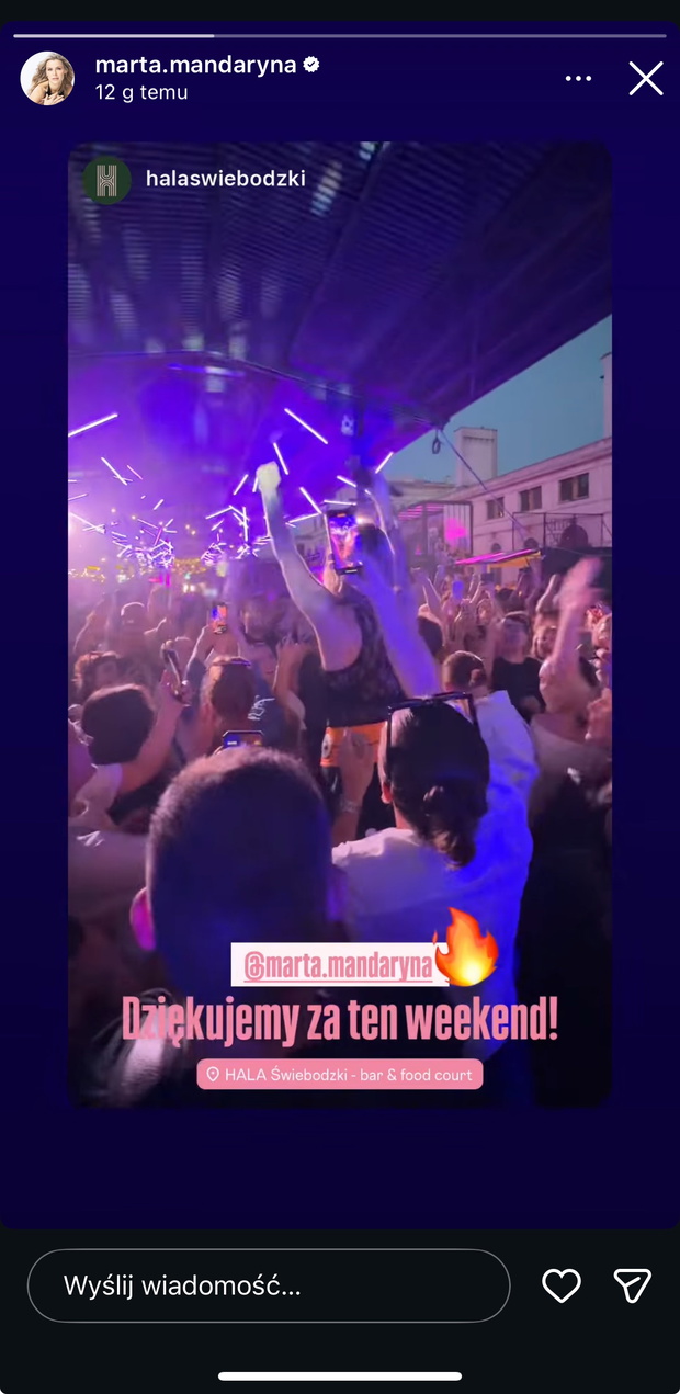 Mandaryna wyszła do tłumu na koncercie