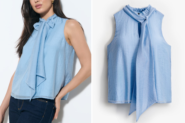 Modna bluzka ''Halter Neck Scarf'' w stylu Pauliny Sykut-Jeżyny z Mohito za 49,99 złotych