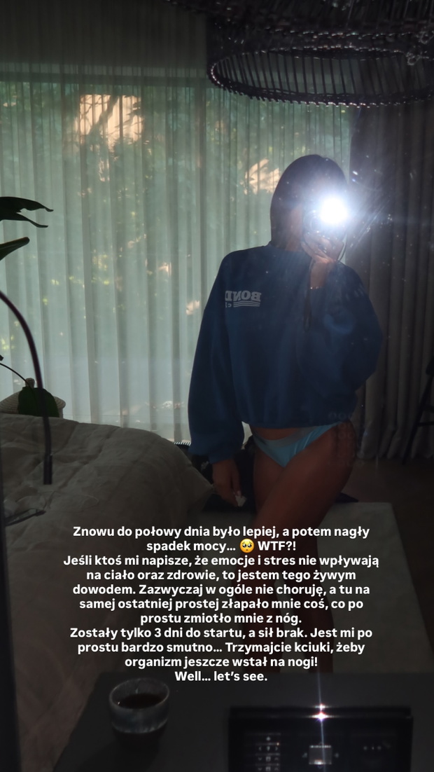 Ania Lewandowska zachorowała